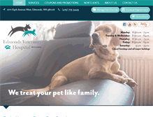 Tablet Screenshot of edmondsvet.com